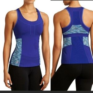 Athleta PR Space Dye Racerback Tank Top w/Mesh XS
